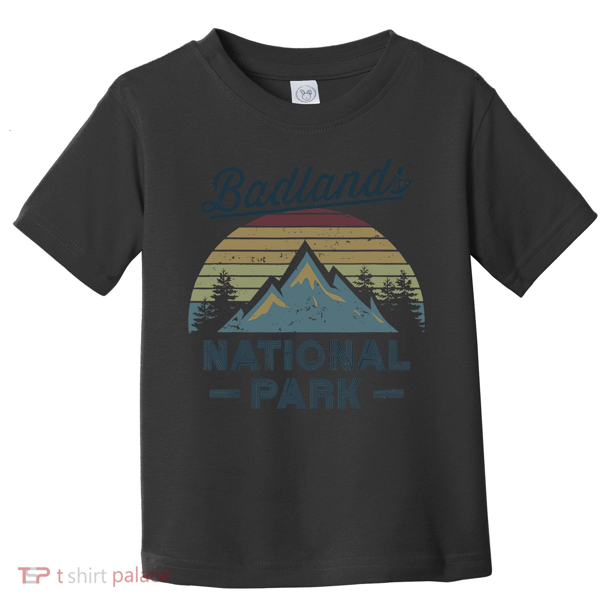 BADLANDS NATIONAL PARK SD Vintage Sunset Love Hiking Camping Toddler T-Shirt
