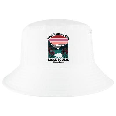 Banff National Park Lake Louise Retro Floral Mountain Cool Comfort Performance Bucket Hat