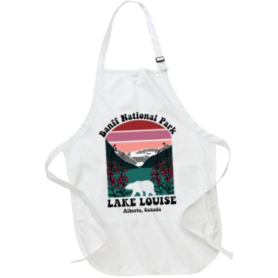 Banff National Park Lake Louise Retro Floral Mountain Apron