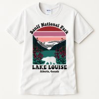 Banff National Park Lake Louise Retro Floral Mountain Tall T-Shirt