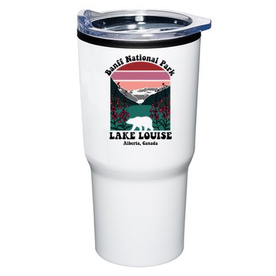 Banff National Park Lake Louise Retro Floral Mountain Tumbler
