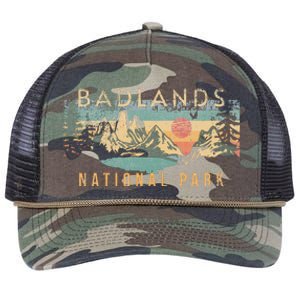 Badlands National Park Retro Rope Trucker Hat Cap