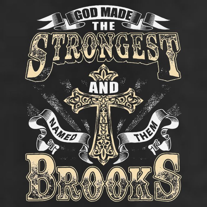Brooks Name Personalized Brooks Last Name Garment-Dyed Fleece Hoodie