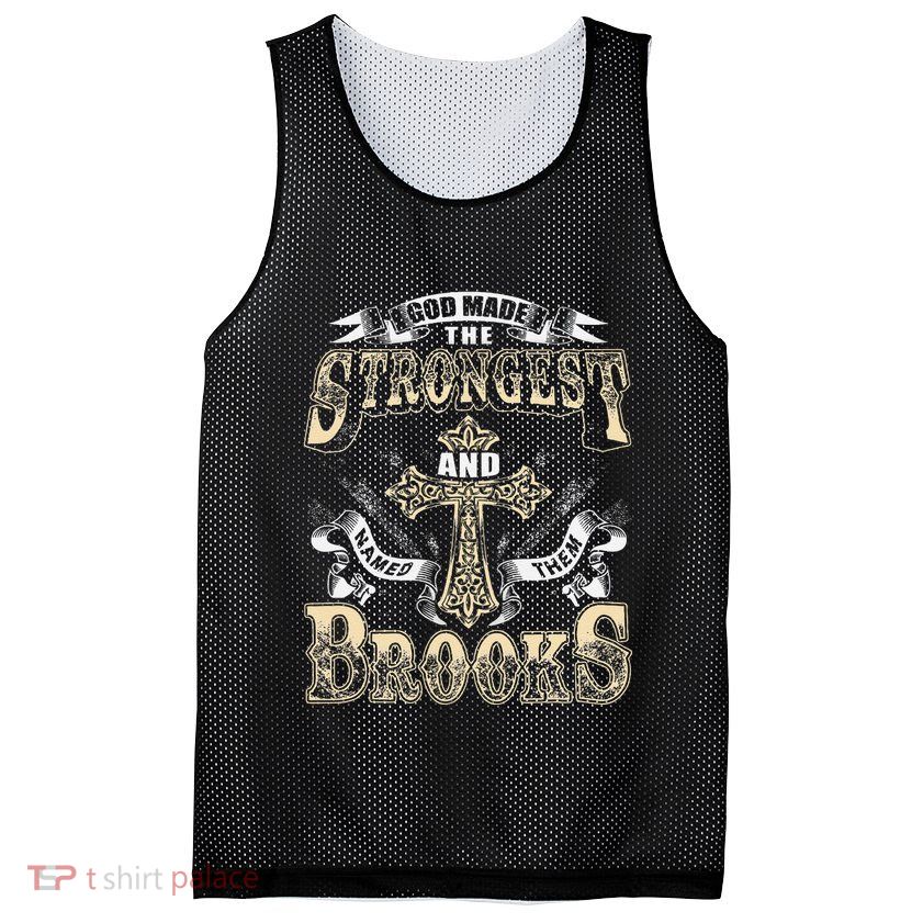 Brooks Name Personalized Brooks Last Name Mesh Reversible Basketball Jersey Tank