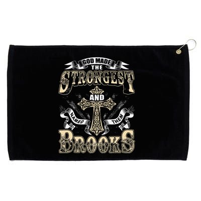 Brooks Name Personalized Brooks Last Name Grommeted Golf Towel