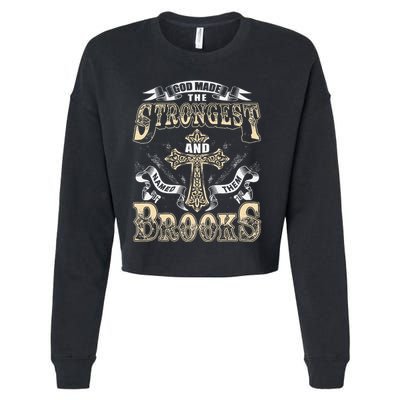 Brooks Name Personalized Brooks Last Name Cropped Pullover Crew