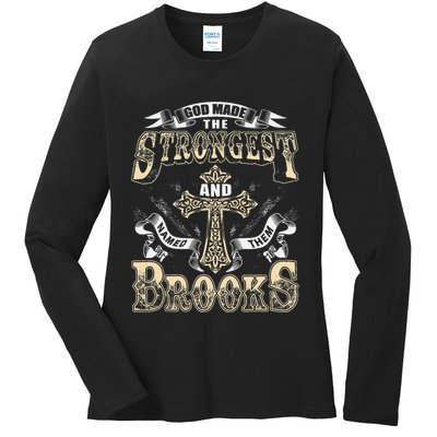 Brooks Name Personalized Brooks Last Name Ladies Long Sleeve Shirt