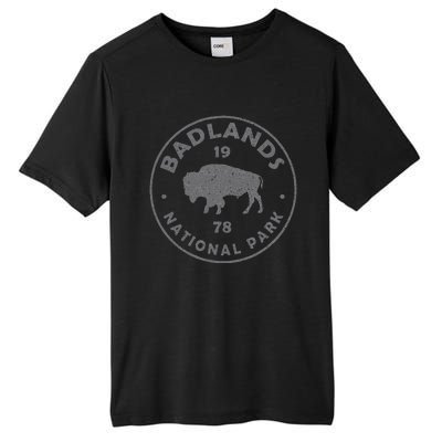 Badlands National Park Bison Vintage Hiking Souvenir Tall Fusion ChromaSoft Performance T-Shirt