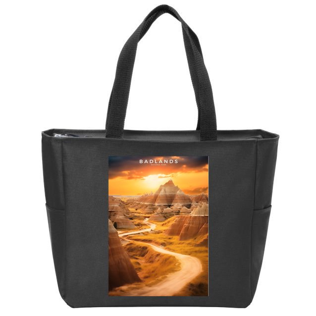 Badlands National Park Photographic Zip Tote Bag