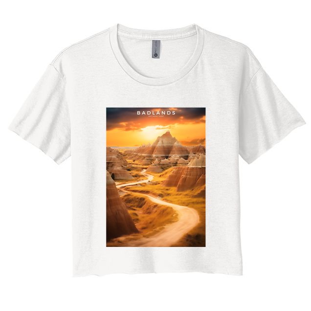 Badlands National Park Photographic Crop Top