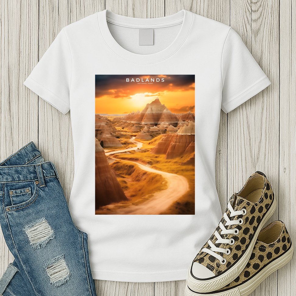 Badlands National Park Photographic Womens T-Shirt
