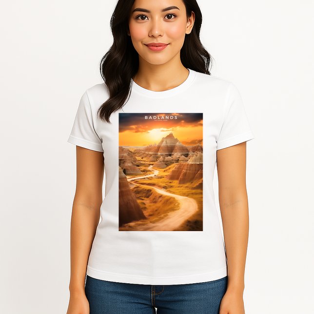 Badlands National Park Photographic Womens T-Shirt