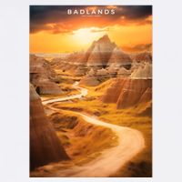 Badlands National Park Photographic Womens T-Shirt