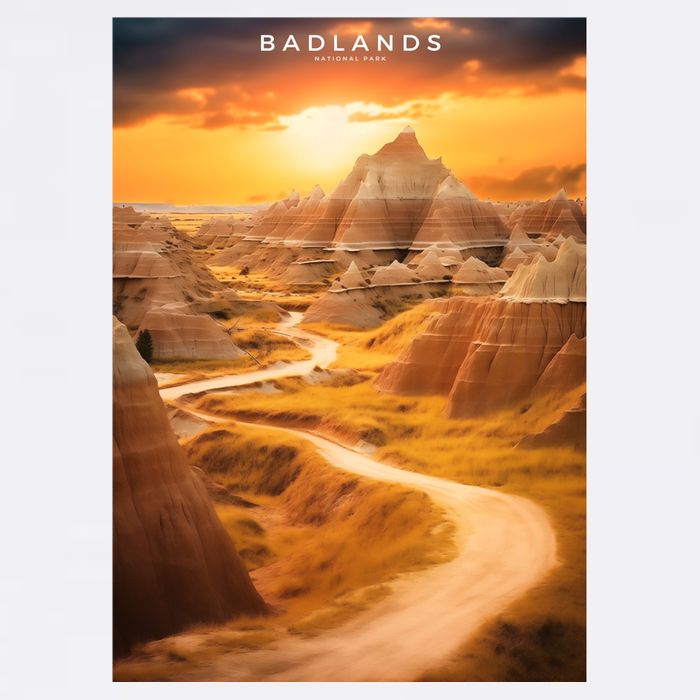 Badlands National Park Photographic Womens T-Shirt