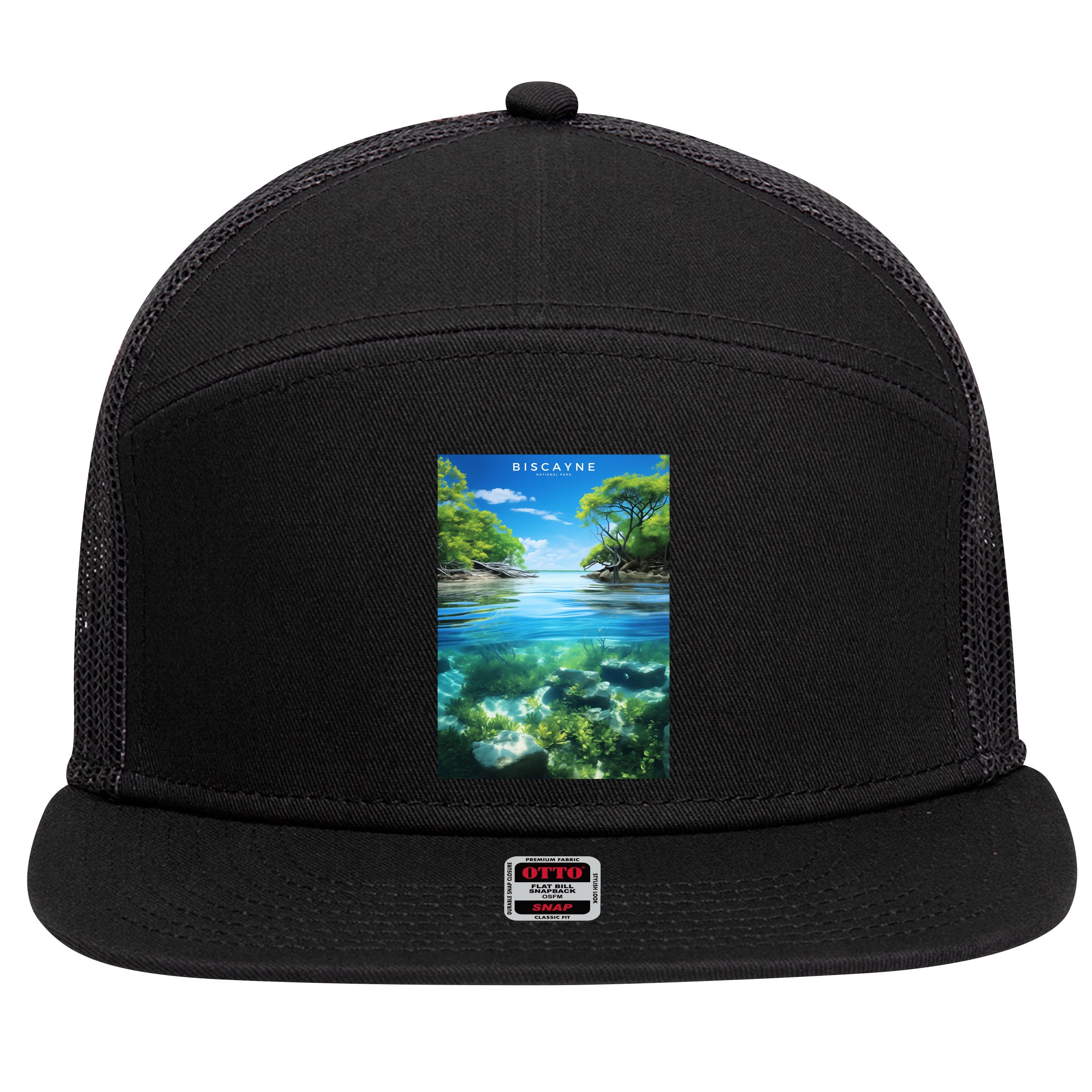 Biscayne National Park Photographic 7 Panel Mesh Trucker Snapback Hat