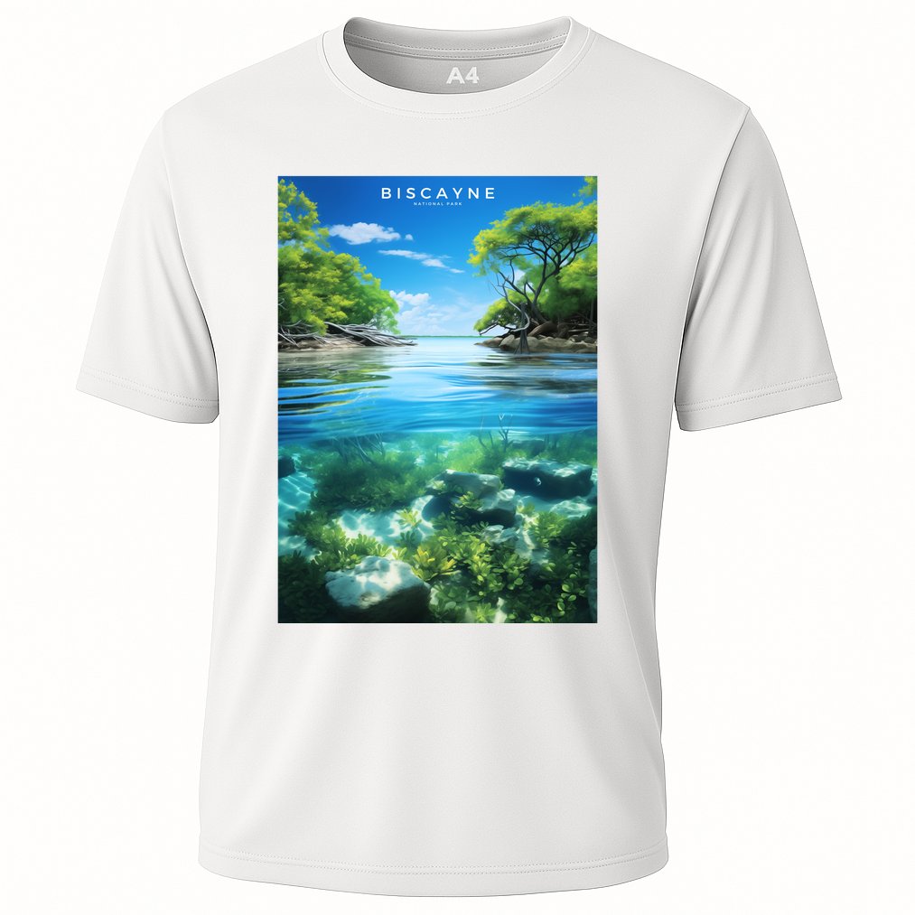 Biscayne National Park Photographic Cooling Performance Crew T-Shirt