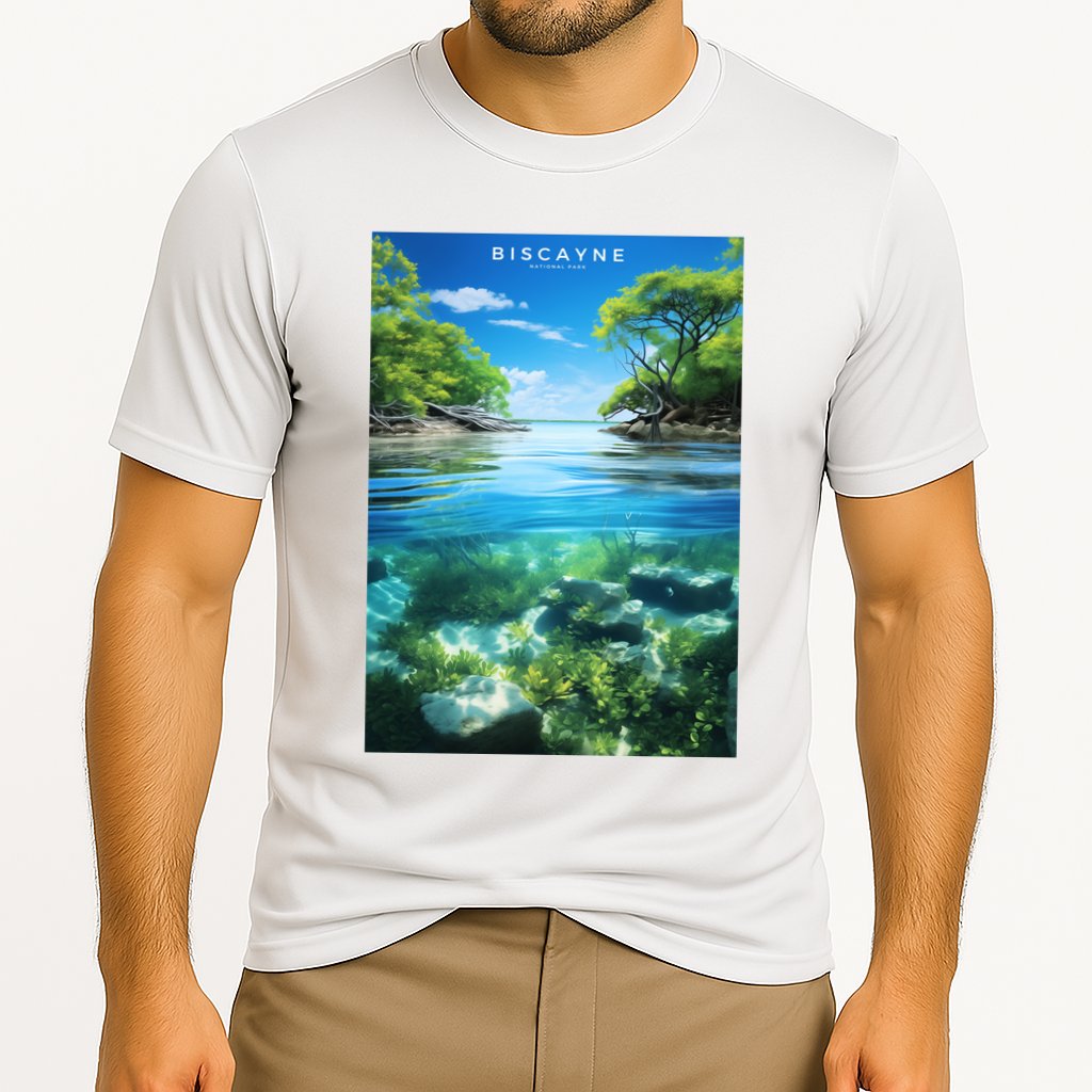 Biscayne National Park Photographic Cooling Performance Crew T-Shirt