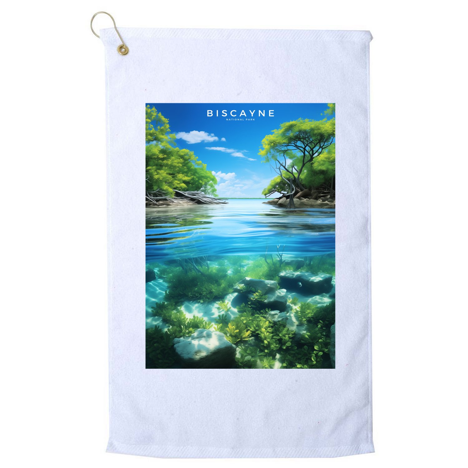 Biscayne National Park Photographic Golf Towel