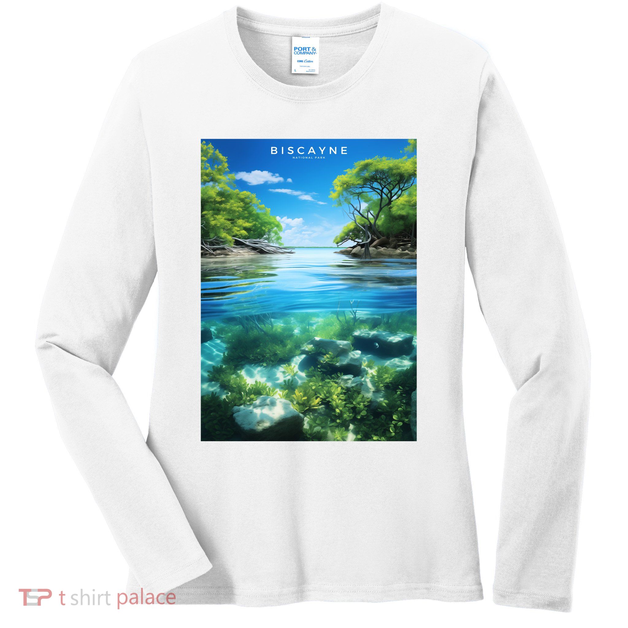 Biscayne National Park Photographic Ladies Long Sleeve Shirt