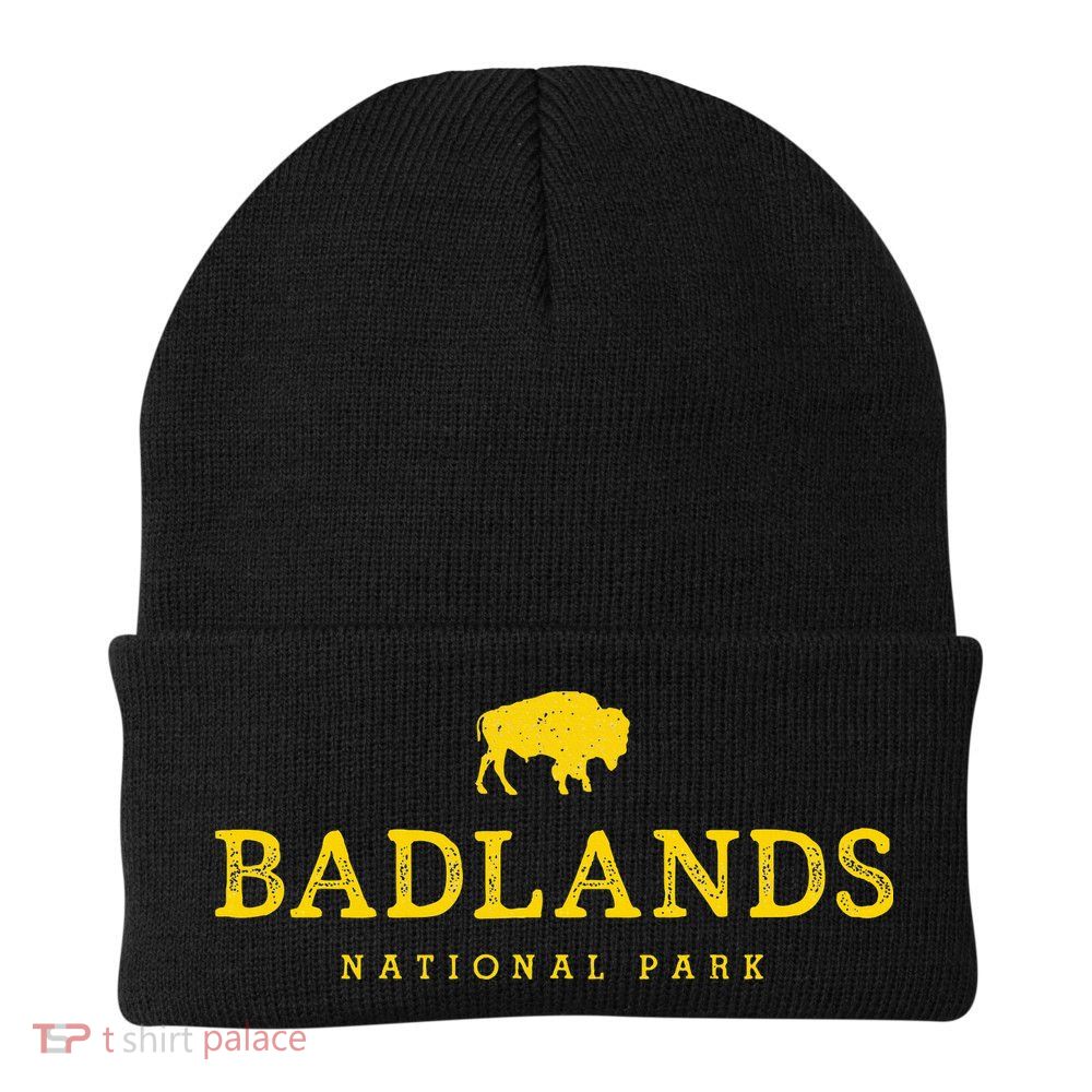 Badlands National Park Bison South Dakota Buffalo Souvenir Beanie