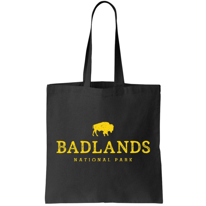 Badlands National Park Bison South Dakota Buffalo Souvenir Tote Bag