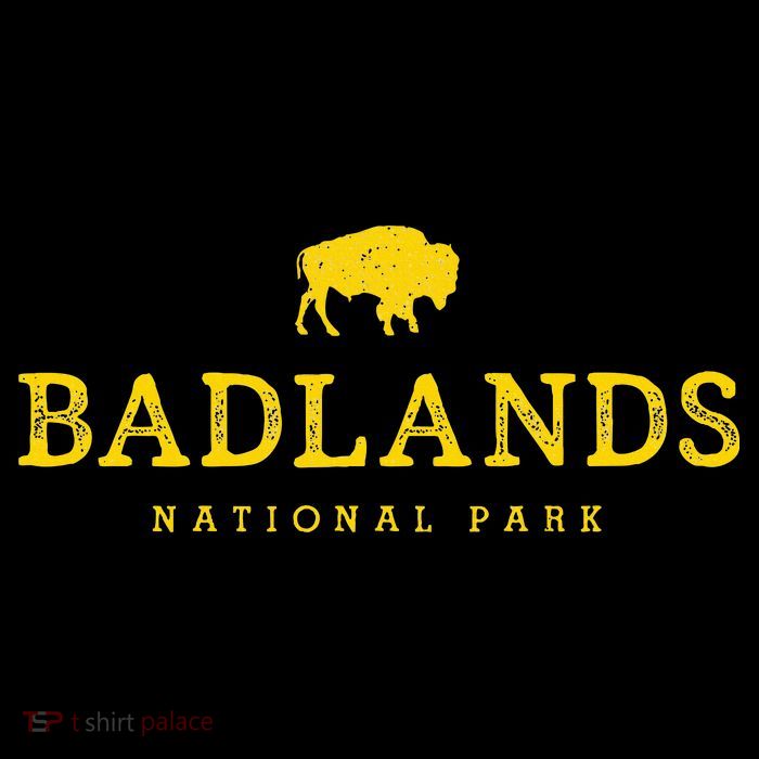 Badlands National Park Bison South Dakota Buffalo Souvenir Kids T-Shirt