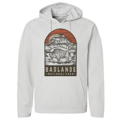 Badlands National Park Performance Fleece Hoodie