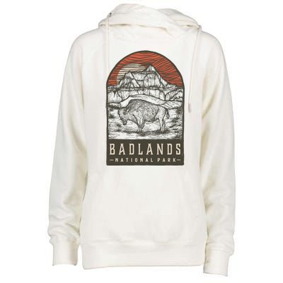 Badlands National Park Womens Funnel Neck Pullover Hood