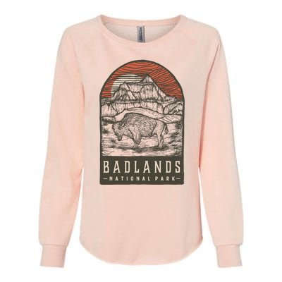 Badlands National Park Womens California Wash Sweatshirt