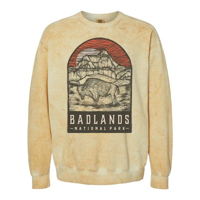 Badlands National Park Colorblast Crewneck Sweatshirt