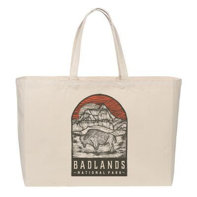 Badlands National Park Cotton Canvas Jumbo Tote