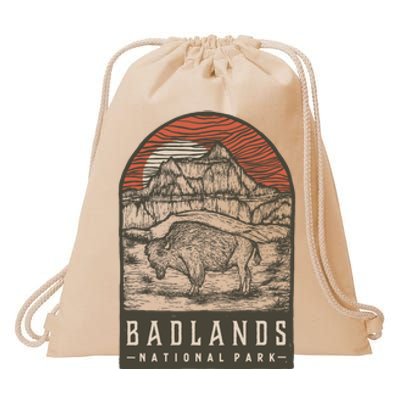 Badlands National Park Drawstring Bag