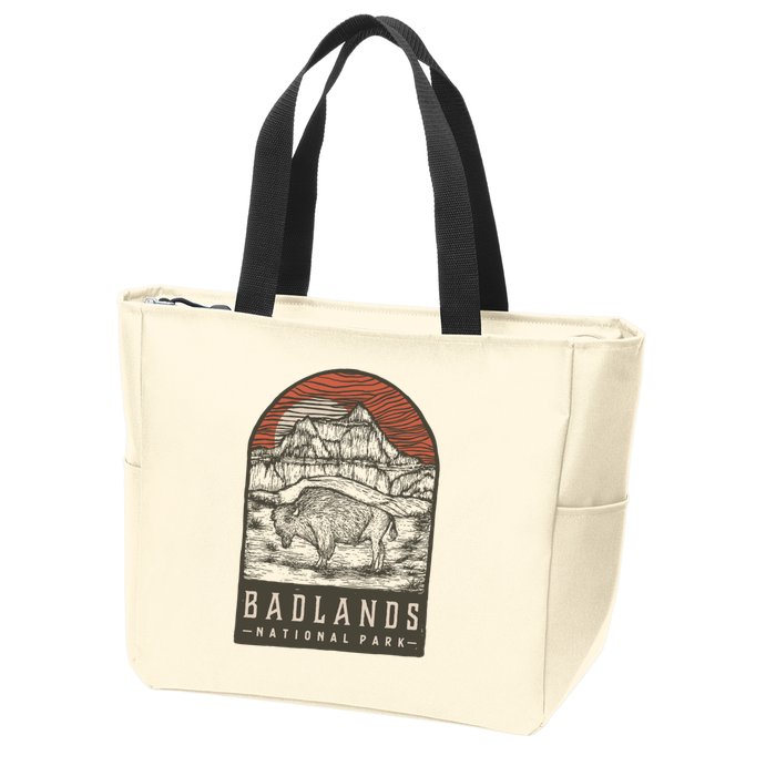 Badlands National Park Zip Tote Bag