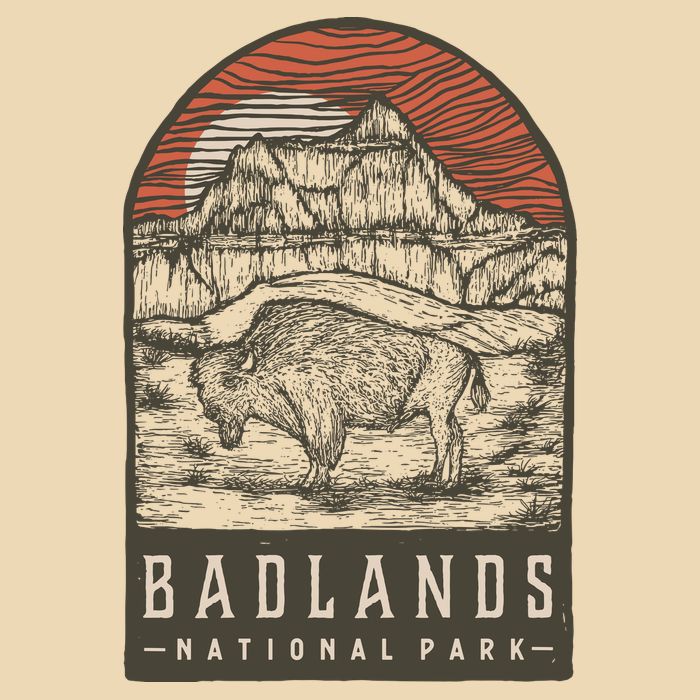 Badlands National Park Zip Tote Bag