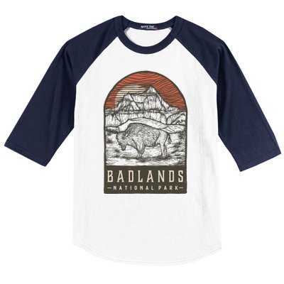 Badlands National Park Baseball Sleeve Shirt