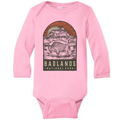 Badlands National Park Baby Long Sleeve Bodysuit