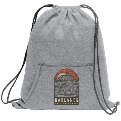 Badlands National Park Sweatshirt Cinch Pack Bag