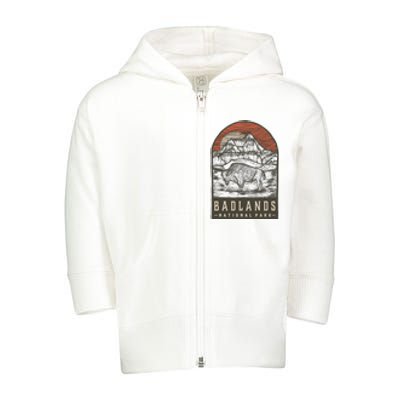 Badlands National Park Toddler Zip Fleece Hoodie