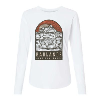 Badlands National Park Womens Cotton Relaxed Long Sleeve T-Shirt