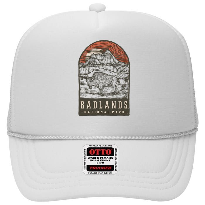 Badlands National Park High Crown Mesh Back Trucker Hat