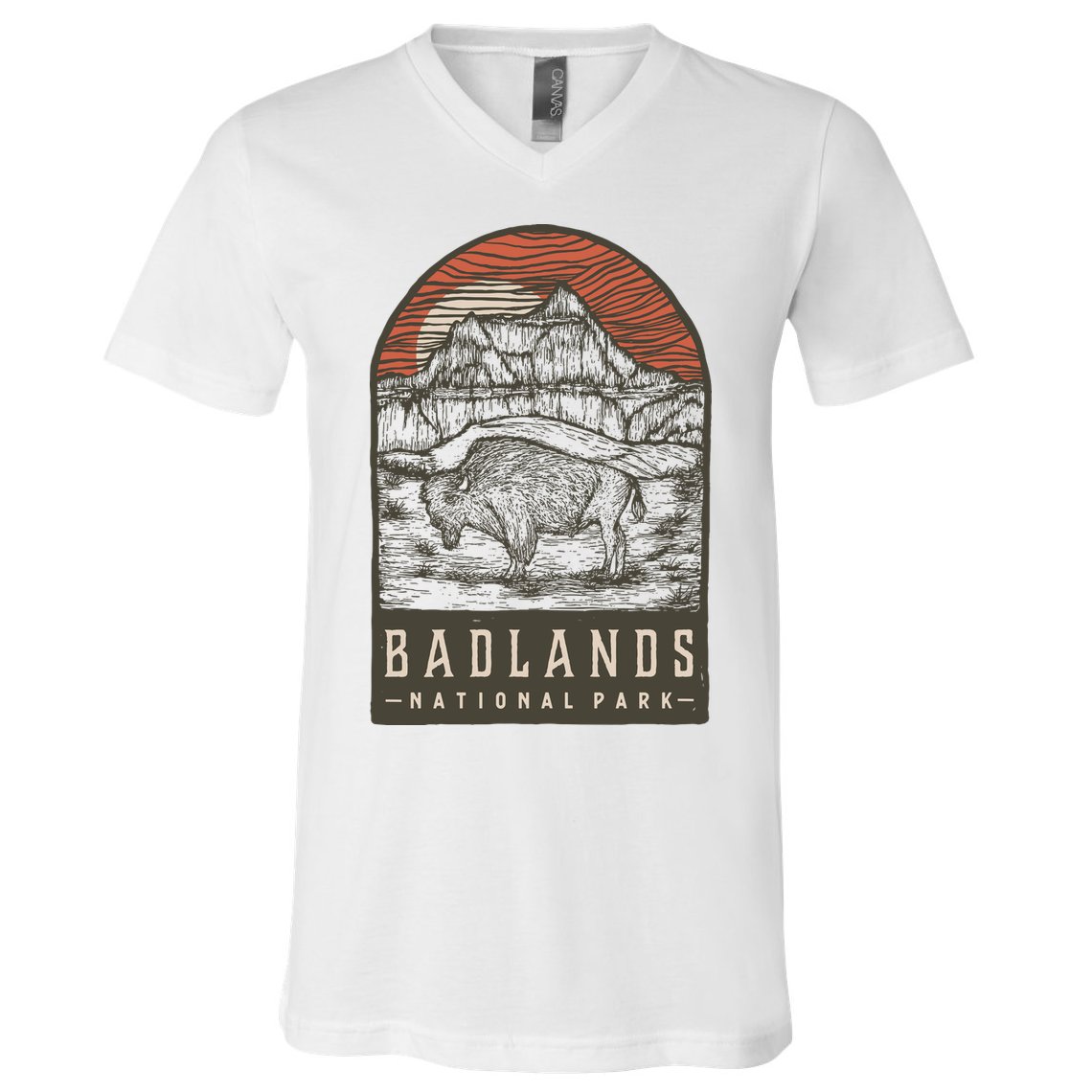 Badlands National Park V-Neck T-Shirt