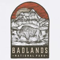 Badlands National Park V-Neck T-Shirt