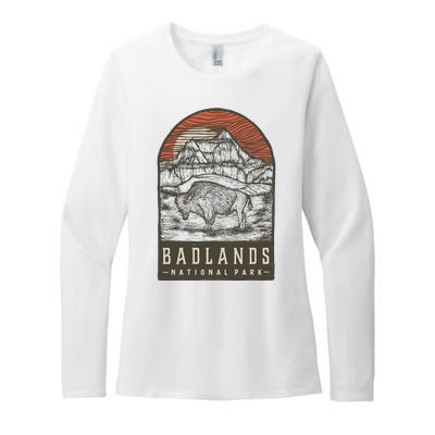 Badlands National Park Womens CVC Long Sleeve Shirt