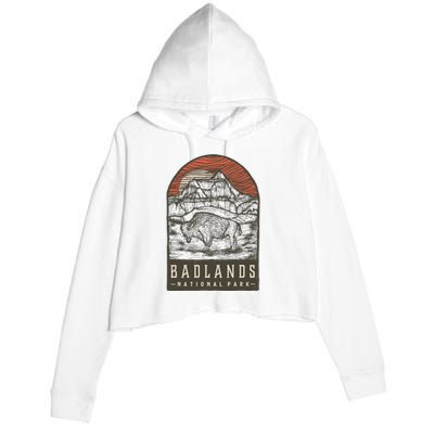 Badlands National Park Crop Fleece Hoodie