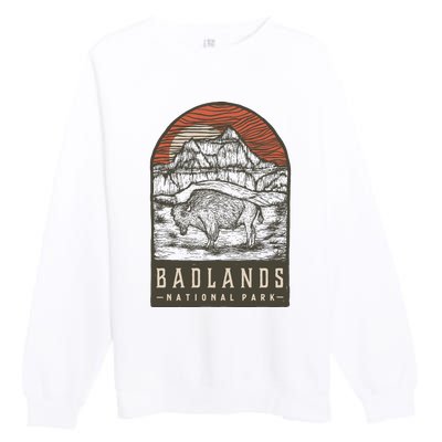 Badlands National Park Premium Crewneck Sweatshirt