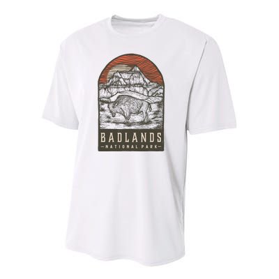 Badlands National Park Youth Performance Sprint T-Shirt