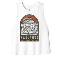 Badlands National Park Women's Racerback Cropped Tank