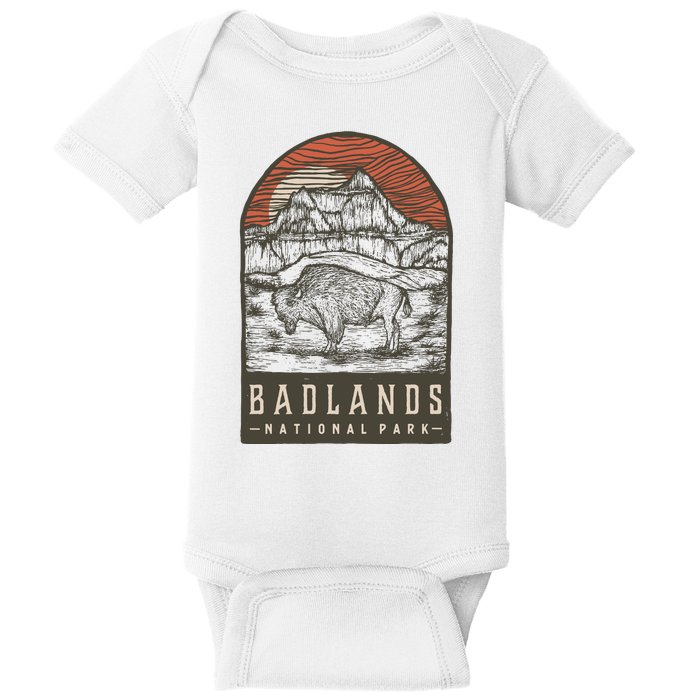 Badlands National Park Baby Bodysuit