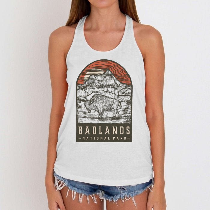 Badlands National Park Women's Knotted Racerback Tank