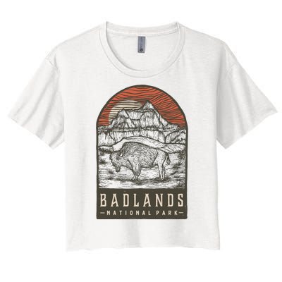 Badlands National Park Women's Crop Top Tee